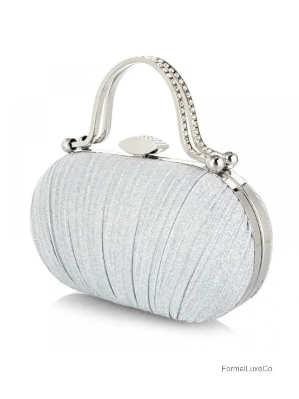 Evening Clutch Rhinestone Pearls Detachable Chain Shoulder Crossbody
